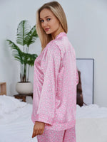 Pijama Longo Corações Pontilhados