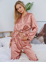 Pijama Longo Geométrico Notte Rosa