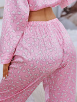 Pijama Longo Corações Pontilhados
