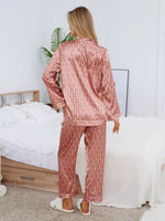 Pijama Longo Geométrico Notte Rosa