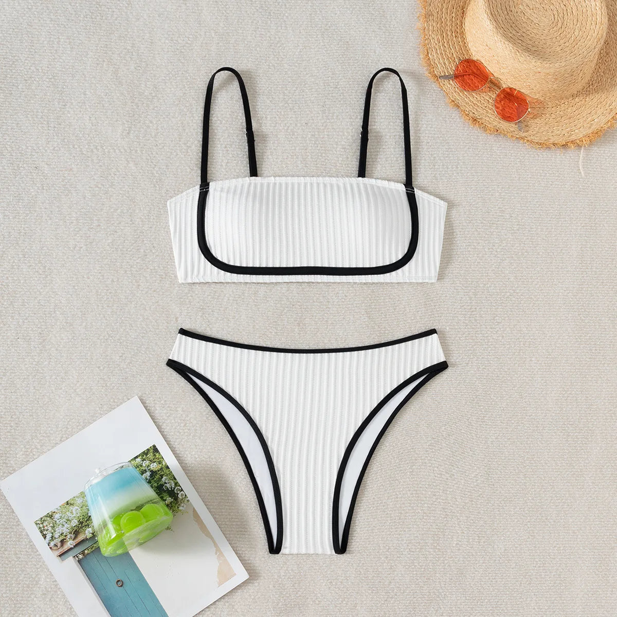 Biquíni Hot Pants Cintura Alta Costiera