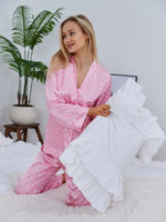 Pijama Longo Corações Pontilhados