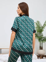 Pijama Longo Noir Esmeralda