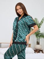Pijama Longo Noir Esmeralda