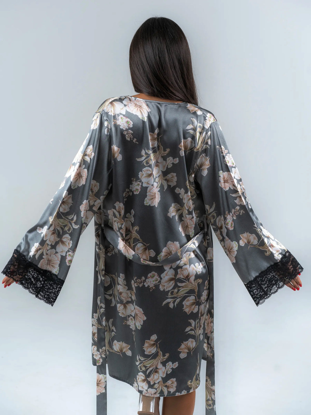 Conjunto BabyDoll e Robe Wild Lace Flora