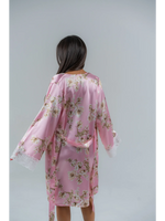Conjunto BabyDoll e Robe Wild Lace Rosé