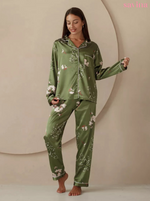 Pijama Longo Jade Botanique