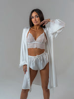 Conjunto BabyDoll e Robe Wild Lace Neve