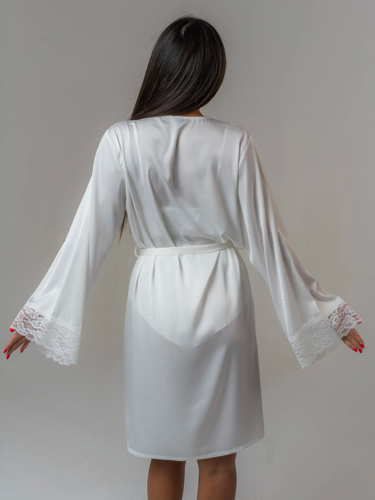 Conjunto BabyDoll e Robe Wild Lace Neve