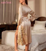 Robe Floral Royalty™ | Elegância e Conforto (FRETE GRÁTIS)