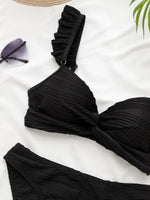 Biquíni Hot Pants Cintura Alta Luna Bella Preto